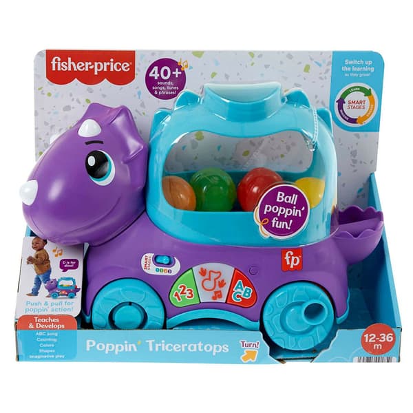 Fisher Price Dra Toy Dinosaur Educational Game Guld