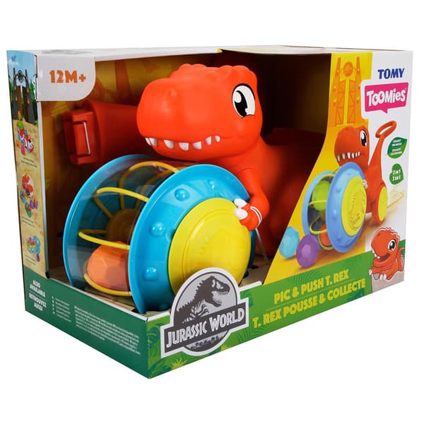 Bizak Griber Og Skubber Jurassic Park T-rex Gul