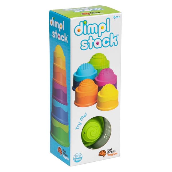 Fat Brain Toys Pedagogiskt Spel Dimpl Stack Flerfärgad