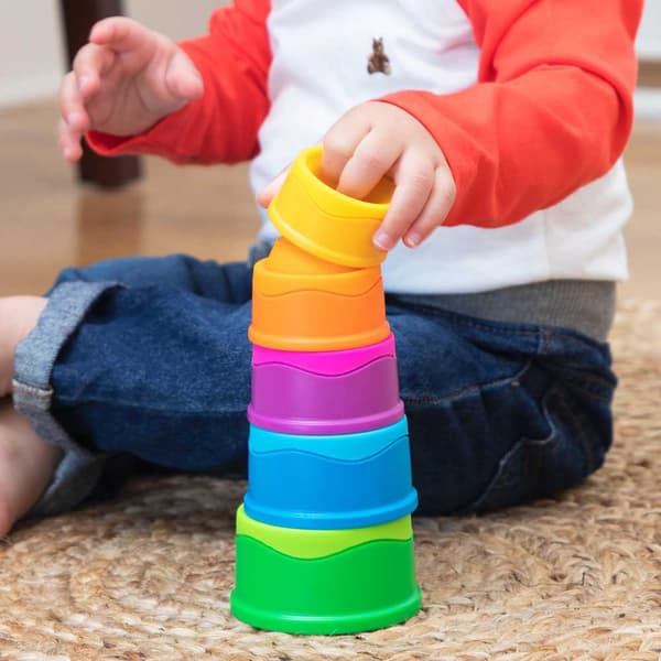 Fat Brain Toys Pedagogiskt Spel Dimpl Stack Flerfärgad