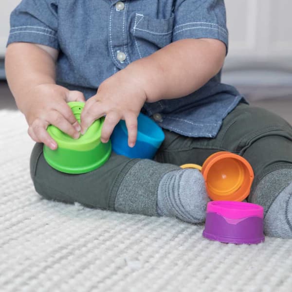 Fat Brain Toys Pedagogiskt Spel Dimpl Stack Flerfärgad