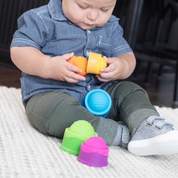 Fat Brain Toys Pedagogiskt Spel Dimpl Stack Flerfärgad