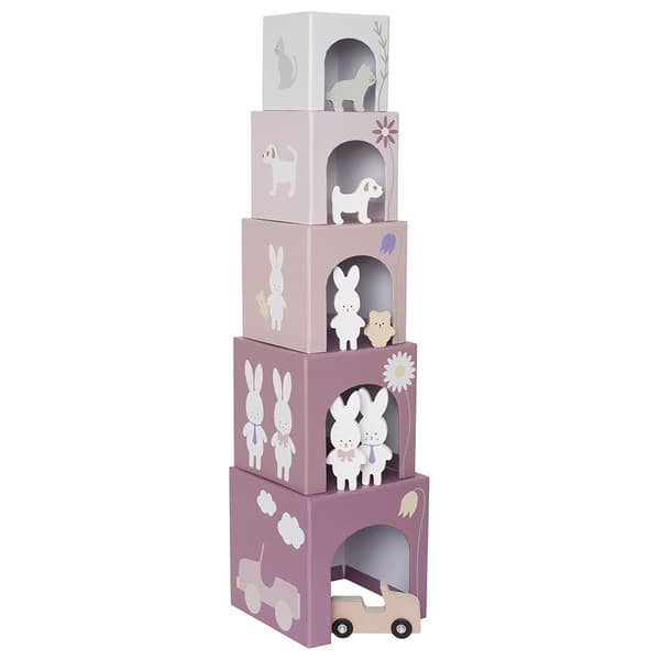 Jabadabado Stabling Familie Bunny 1-5 Enheder Beige