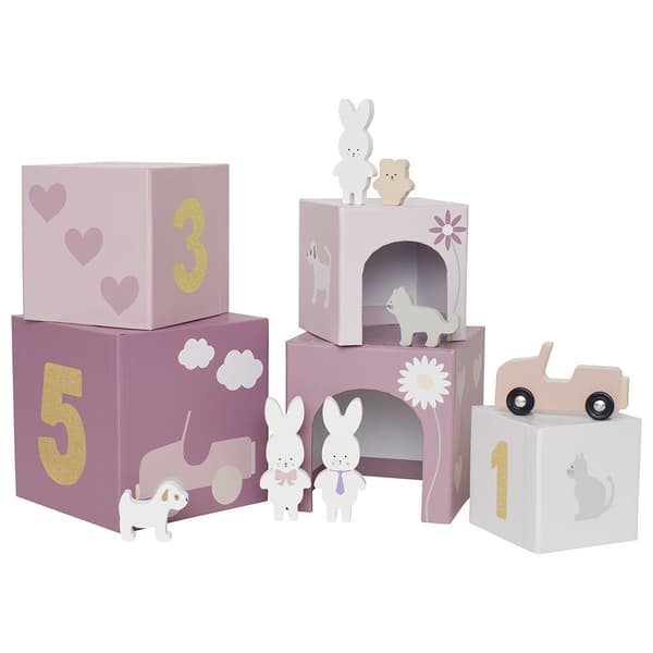 Jabadabado Stabling Familie Bunny 1-5 Enheder Beige