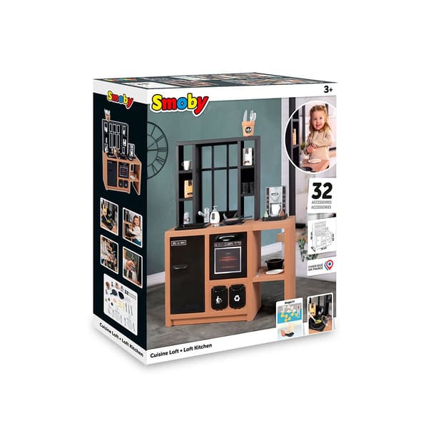 Smoby Køkken Loft Brun
