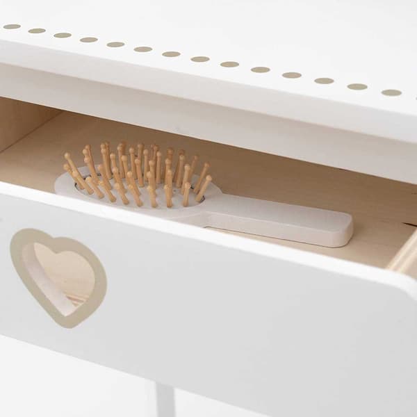 Robin Cool Sminkebord I Træ Til Børn Montessori Method Beauty Center Transparent 3 Years