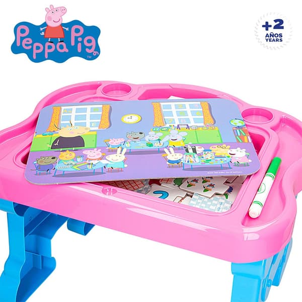 Color Baby Picer Super Educational Desktop Med Tillbehör Peppa Pig 30x48x38 Centimeter Flerfärgad