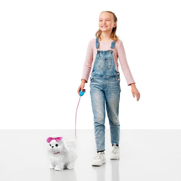 Zuru Interaktiv Hund Og Gå Som En Rigtig Hund ?? Paw Paw Puppy Pets Alive Ladra 30x18x30.4 Cm Rosa