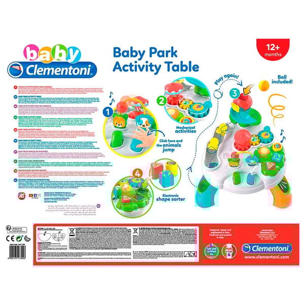 Clementoni Aktiviteettitaulukko Baby Park Monivärinen