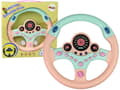 Miniatyrbillede 1 af 3: Interactive Pink Steering Wheel Driving Simulator Sounds Lights