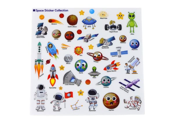Joukko opetustarroja Space Learning Englanti kirja
