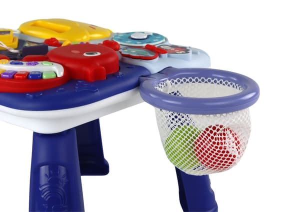 Koulutuspöytä 2in1 Merieläimet Piano Kello Koripallot