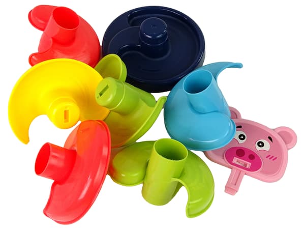 Sorterare Pedagogisk Ball Slide 6 nivåer Piggy Basket