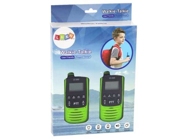 Walkie-Talkies Grøn, Rækkevidde 3 km, Kommunikationsgadget