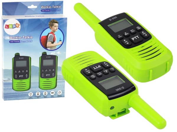 Walkie-Talkies Grøn, Rækkevidde 3 km, Kommunikationsgadget