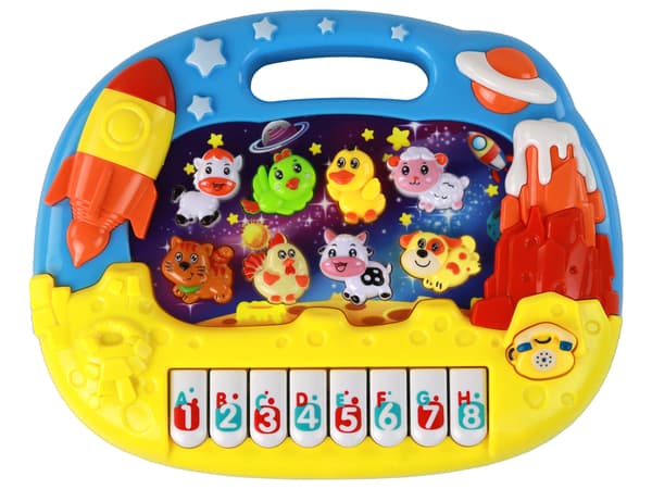 Koulutus Piano Learning Englanti Urut Eläimet Space