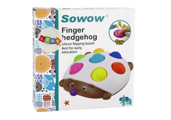 Hedgehog Sensory Toy -koulutustaulu välilehdillä
