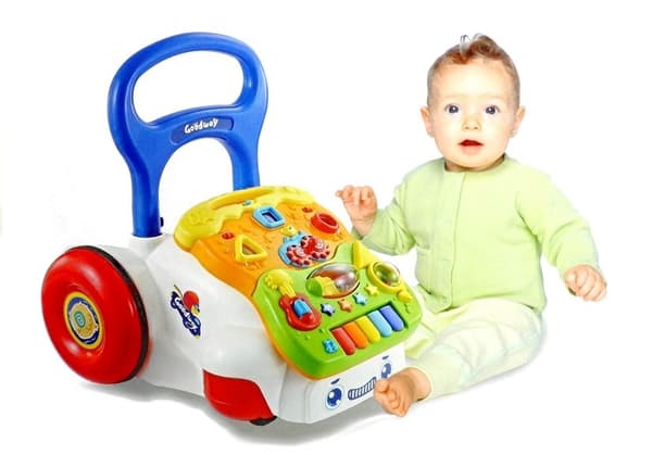 Baby Push Walker, leikkivä, irrotettava paneeli