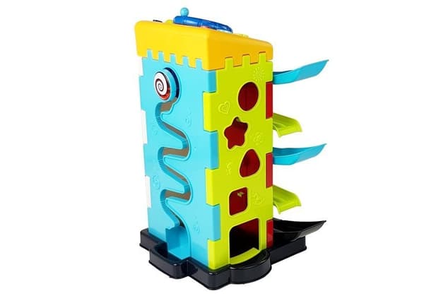 Slide Educational Block lajitteluautoilla