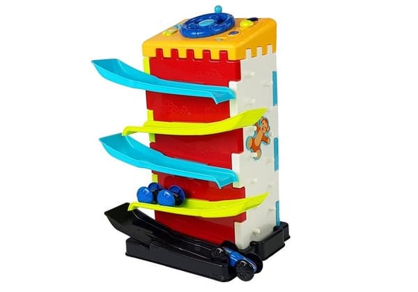 Slide Educational Block lajitteluautoilla