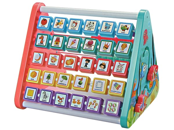 Koulutushylly Kolmio Abacus Kirjaimet Esineet Eläimet