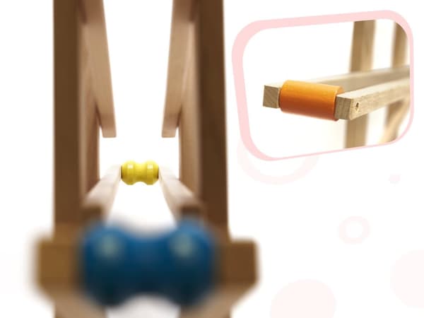 Montessori XXL kuglebane i træ