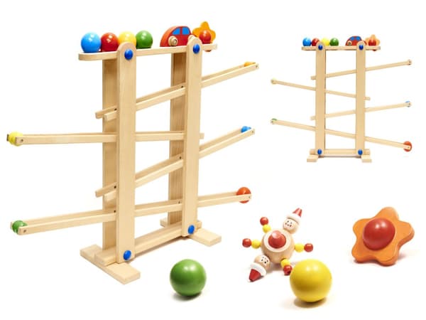 Montessori XXL kuglebane i træ