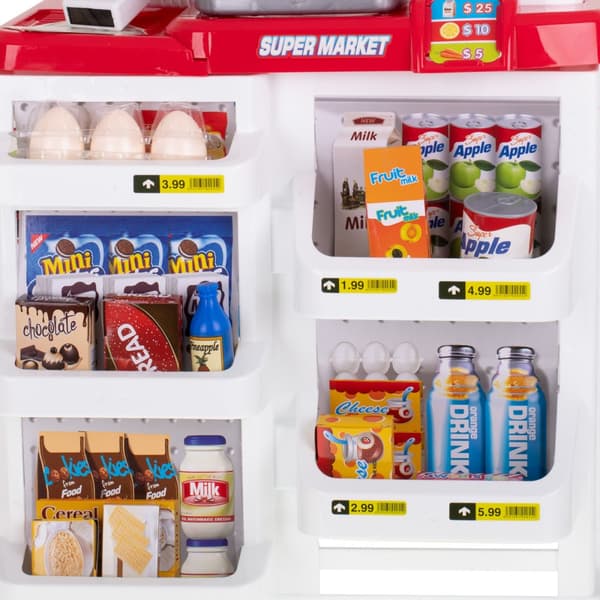 Supermarkedsbutiks kasseapparat + vogn model 2