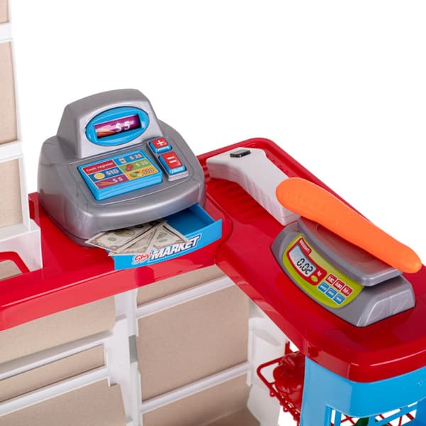 Supermarkedsbutiks kasseapparat + vogn model 2