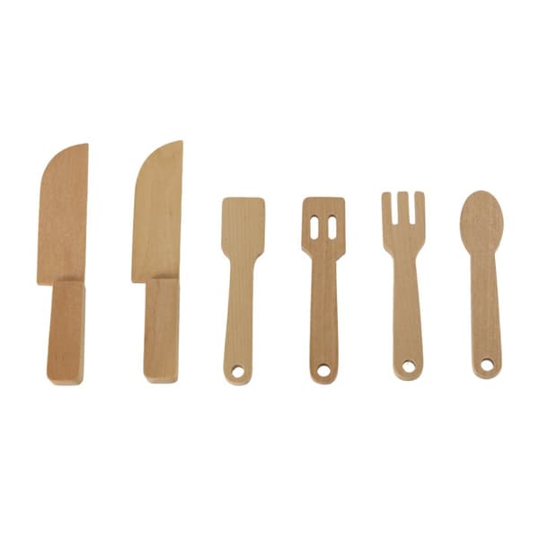 Træ børnekøkken MDF LULILO RETRO tilbehør 73cm