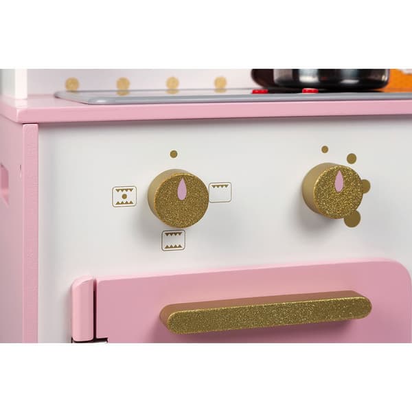 Janod Stort Komfur Candy Chic Hvid,Rosa 3-8 Years