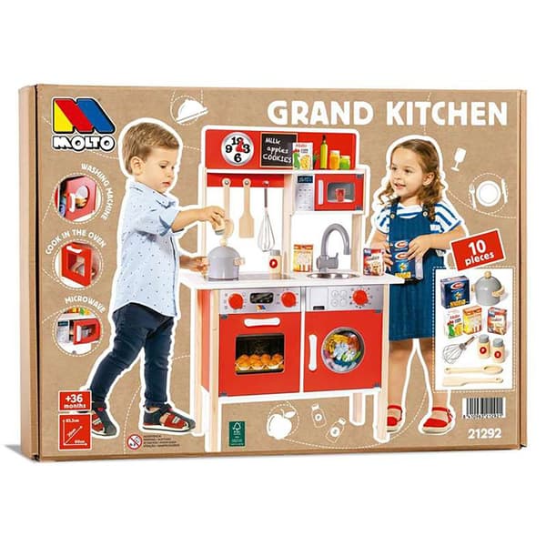 Molto Køkken Wooden With 10 Accessories