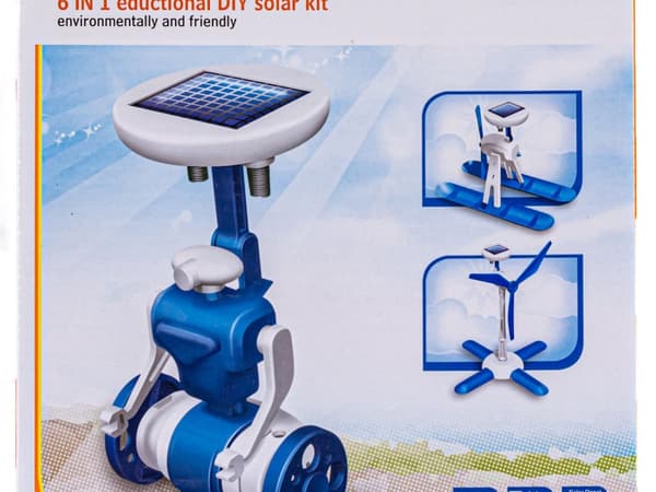 Solar robots 6in1 - Solar Kit - vindmølle, helikopter, bil, robot