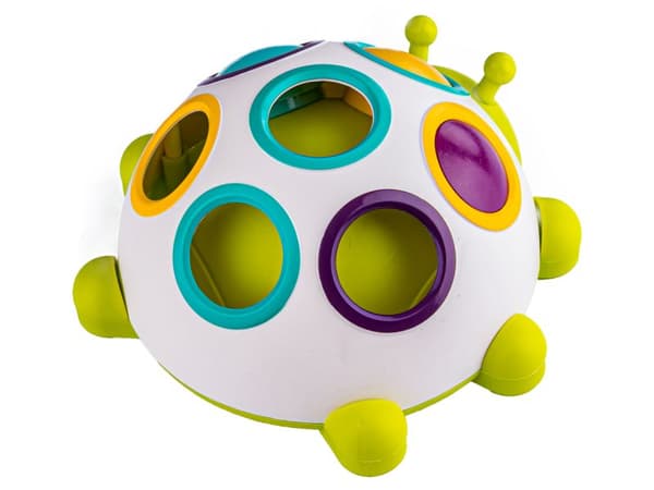 Pedagogisk sensorisk leksak - Färgglad Finger Ball Beetle