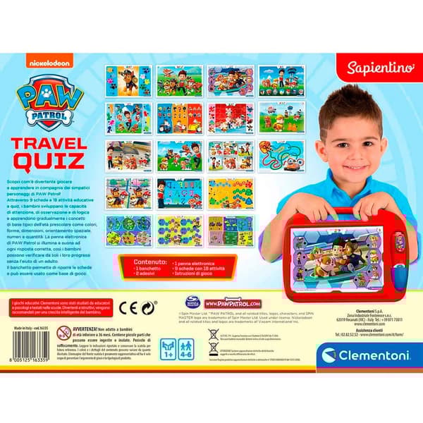 Clementoni Paw Patrol Pedagogisk Portfölj Med Interaktiv Penna Silver 3-6 Years