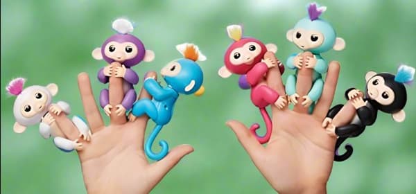 2 Pack  Fingerfun  Interactive Various Coloured Monkeys Unicorns sloths