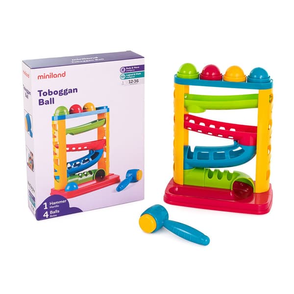 Miniland Legetøj Toboggan Ball Flerfarvet