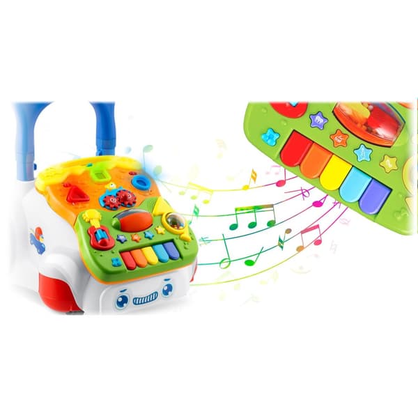 Opetuskävelijä musiikilla 2in1 RK-744 Ricokids valkoinen