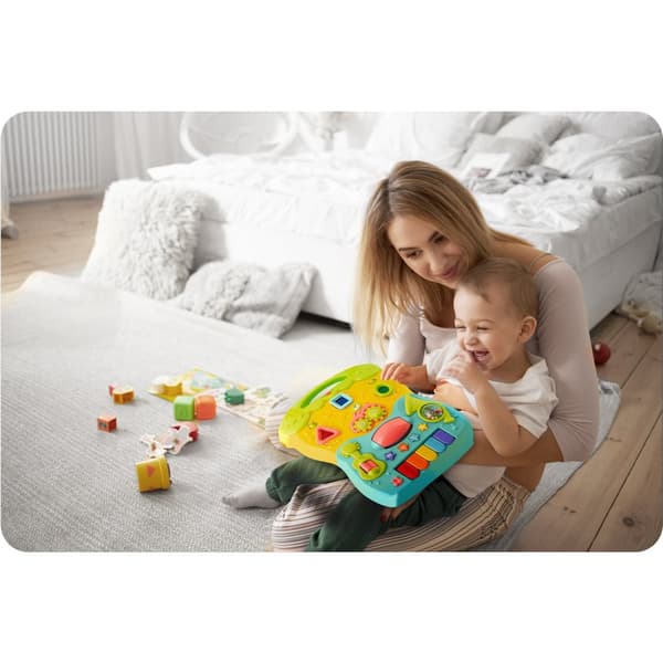 Pædagogisk rollator med musik 2i1 RK-744 Ricokids turkis
