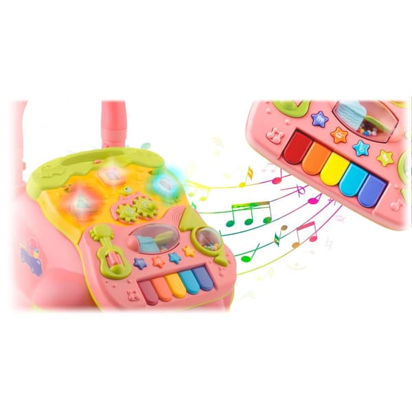 Opettava kävelijä musiikilla 2in1 RK-744 Ricokids pinkki