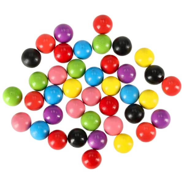 Montessori pedagogiskt pussel, färgglada bollar, lära sig att räkna, lära sig färger, XXl set, 66 st.