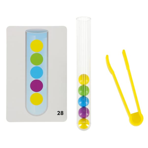 Montessori pedagogiskt pussel, färgglada bollar, lära sig att räkna, lära sig färger, XXl set, 66 st.