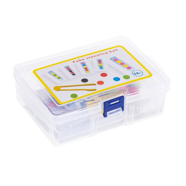 Montessori pedagogiskt pussel, färgglada bollar, lära sig att räkna, lära sig färger, XXl set, 66 st.