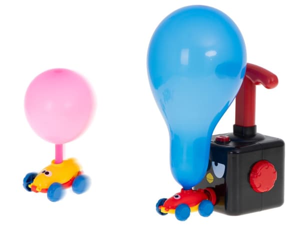 Ballonkaster, aerodynamisk bil, raket, sæt med 15 elementer