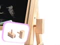 Miniatyrbild 7 av 9: Magnetisk tavla, kulram, papper, krita, gratisbokstäver
