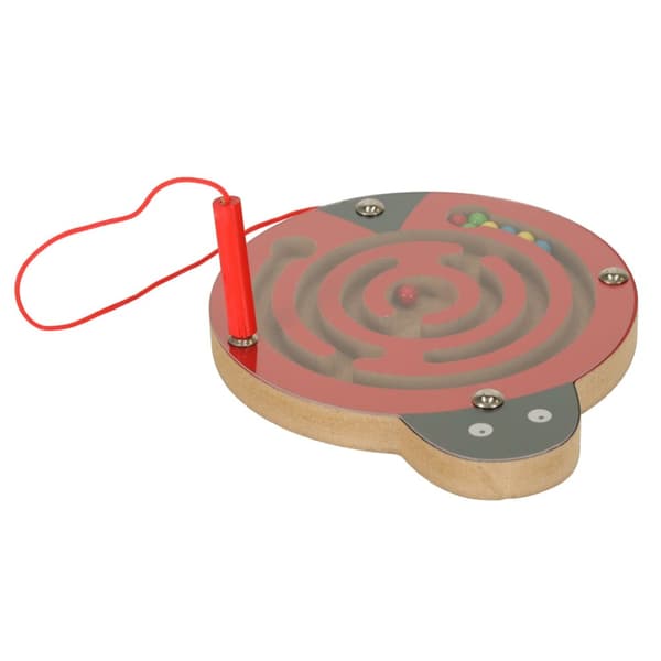 Magnetisk labyrint af mariehønebolde