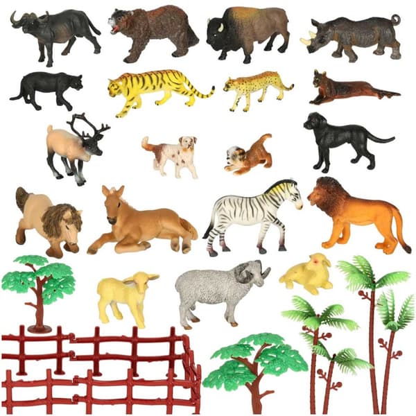 Zoo dyrefigurer legesæt 31 stk.