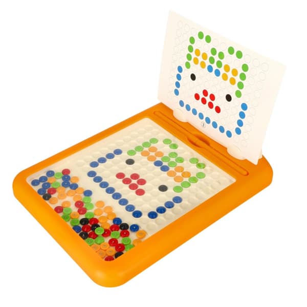 Magnetisk undervisningstavle med stifter til at arrangere 118 prikker
