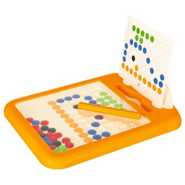 Magnetisk undervisningstavle med stifter til at arrangere 40 prikker