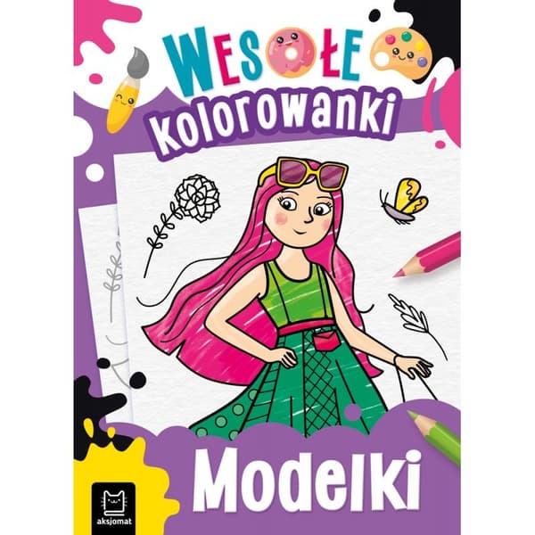 Roliga modeller målarbok